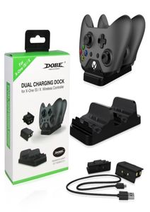 Universal Dual Charging Dock Controller Charger 2 stks Oplaadbare batterijen Oplaadbare batterij voor Xbox One6465911