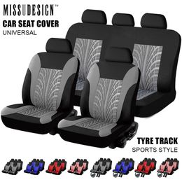 Universal Fashion Styling Volledige set en 2 voorstoelen Autostoelhoezen Protector Auto-interieuraccessoires Automobile247Y