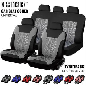 Universal Fashion Styling Volledige set en 2 voorstoelen Autostoelhoezen Protector Auto-interieuraccessoires Automobile197f