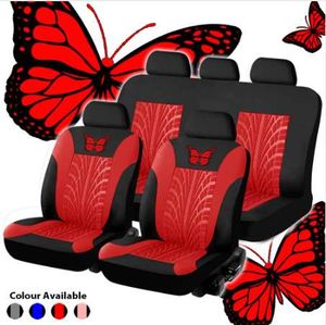 Style de mode universel Set Plein Papillon Protecteur de siège de voiture Auto Accessoires d'intérieur Automobile Couverture de siège auto automobile