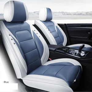 Accesorios de automóvil de Fit Universal Funda para el asiento de automóvil interior Set para sedán PU Cuero de cuero adjunto cubiertas para SUV 5 Piezas SEAT261W