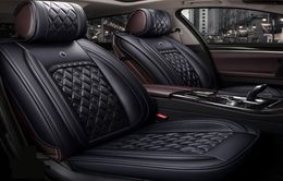 Universele pasvorm auto-interieuraccessoires stoelhoezen voor sedan PU-leer verstelbaar vijf zitplaatsen volledig surround ontwerp stoelhoes voor 5378850
