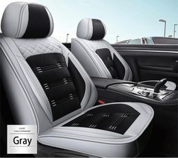 Universele auto-interieuraccessoires stoelhoezen voor sedan PU-leer verstelbaar vijf zitplaatsen volledig surround ontwerp stoelhoes voor 2419930