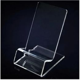 Support de montage universel en acrylique Transparent, présentoir présenté pour iphone, Samsung, téléphone portable