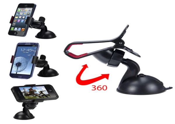 Universal GPS Mobilephone Holder Windshield Stand Car DVR Pad Tablet PC Samsung iPhone 6S SE 7 8 13 14 support avec package6700552