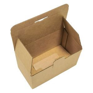 Universele doos met harde gesp aan de onderkant, e-commerce express-verpakkingsdoos, extra harde golfkartonnen verpakking van koeienhuid