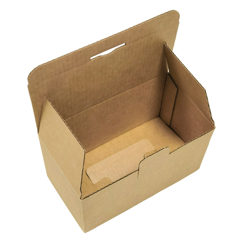 Boîte universelle à douille inférieure à boucle dure, boîte d'emballage express pour commerce électronique, boîte d'emballage ondulée en cuir de vache extra dur