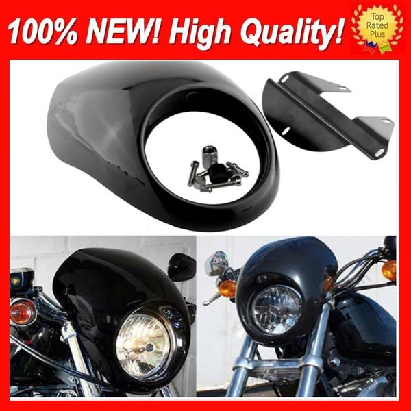 Phare universel en plastique, visière avant, carénage, masque Cool, lunette pour 883 XL1200 Dyna Sportster FX XL, phare de style de moto et de voiture