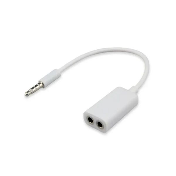 Câble de séparateur de casque universel 3,5 mm Câble d'extension de séparateur de prise audio 3.5 mâle à 2 port 3,5 mm Femelle AUX 3.5 Câble Jack