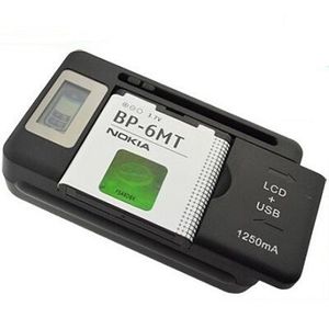 Universele intelligente batterijlader voor Samsung GALAXY S5 NOTE 3 Xiaomi Nokia draagbare radio SD-kaart Luidspreker Oplaadbare batterijen EU UK-stekker LCD-scherm