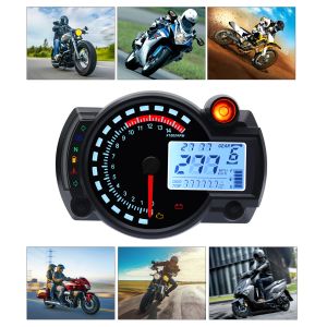 Universal Koso LCD Digital Motorcycle RX2N Odomètre Médeur de compteur de vitesse Réglable Max 299 km / H 7Colors Tableau de bord