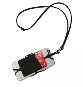 Étui de téléphone portable Universal Lanyard Neck avec le support de la carte de crédit ID Boîte de téléphone à couverture SLOT CARDE POUR STMARTPHONES1936239