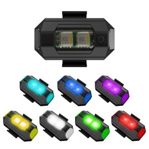 Universal LED-vliegtuigstroboscooplichten Motorfiets Anti-Collision WAARSCHUWING LICHT MET USB LADING 7 kleuren Turn Signal Indicator