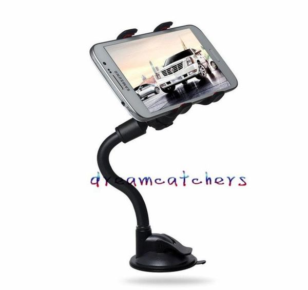 Bras Long universel rotatif à 360 degrés pour pare-brise de voiture, support à ventouse Flexible pivotant pour iphone Samsung LG Cell ph6377616