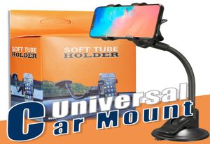 Universal Long Arm Auto Holder Mount met Clip Suction Cup 360 graden geroteerde voorruit telefoonhouder voor 47 inch 68inch Cellphon1535832