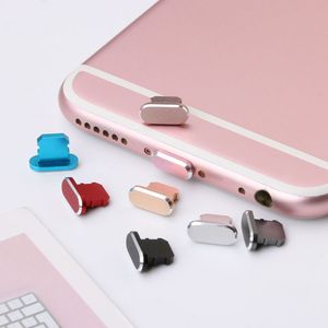 Universal Metal Anti Dust Charger Dock Plug Stopper Cap Cover voor IP 13 12 11 X XR Max 8/7/6s Plus Mobile Phone Dust Oid Cover