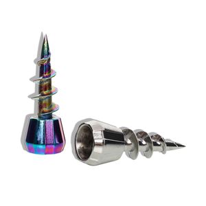 Universal Metal Sharp Bit Water Pipe Hookahs Junta Botella de plástico Dab Rig Smoking Bong Cigarette Holder