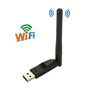 Universal Mini USB WiFi -ontvanger Dongle MT7601 150 Mbps USB2.0 Wireless WiFi Adapter Network Cards voor laptopcomputer TV Box