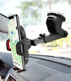 Universal Mobile Car Telefoonhouder 360 graden verstelbare ruit dashboard voor windscherm voor alle gps voor mobiele telefoons