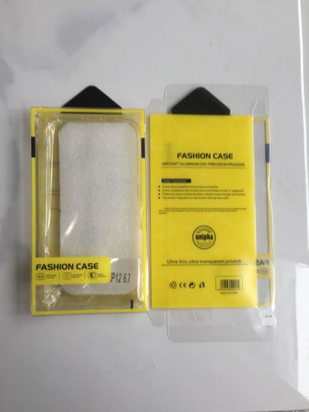 Emballage universel de boîtier de téléphone portable Boîte d'emballage de vente au détail en plastique PVC sans insert intérieur Boîtes d'emballage transparentes pour iPhone 12 11 pro Max XR 7 8 Plus Cover