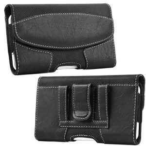 Universal Mobile Phone Cases voor iPhone14 11 12 13/Pro/Max/Promax Pouch Holster Case Leather Fanny Pack Casual Belt Clip Bags