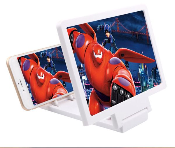 Muplificador de amplificador de pantalla de teléfono móvil de Universal Magnificador 3D Video Pantise Plegable Agrandado expansor Ojos de protección Retai2675577