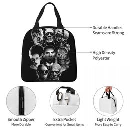 Universal Monster Gang Isulate Isulate Lunch Sac fuite de la maman Frankenstein Horror Movie Cooler Sac à lunch Box Tote Food Sac