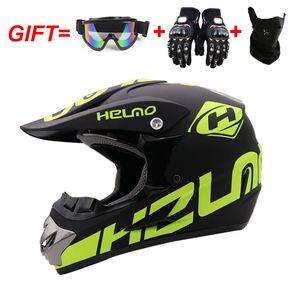 Universal Motocross Motorcycle -helm Off Road ATV Cross Helmets Racing Motor Bike Capacete met brilmaskerhandschoenen Geschenken