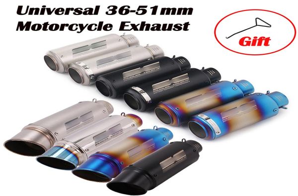 Motocicleta universal para el proyecto SC Racing Escape Escape Muffler modificado de bicicleta Pit Pit para K6 K7 R6 S1000RR CBR600RR CBR1000RR1588719