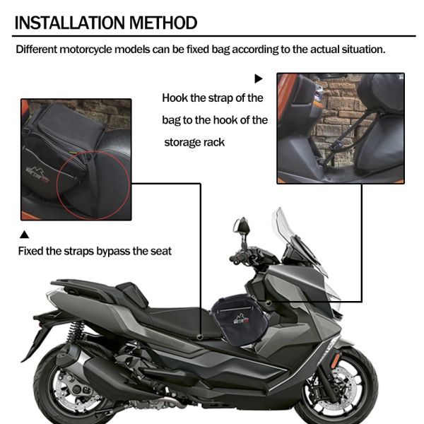 Sac de réservoir avant de stockage de moto universel scooter sancleur saddlebag rider gant casque de casque pour suzuki pour BMW pour yamaha pour Honda