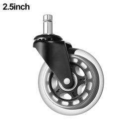 Universal Bureau Chair Casters Swivel Mute Caster Wheels vervanging Rubberen wielen Zware bureau meubels Castors Hardware