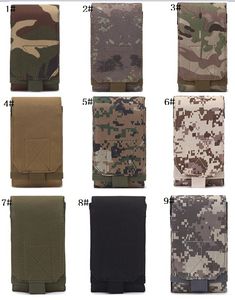 Funda táctica Universal para exteriores, militar, MOLLE, cinturón de cadera, riñonera, monedero, funda para teléfono, sacos colgantes, bolsas para teléfono móvil