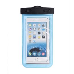 Fundas universales para bolsa impermeable al aire libre para iPhone 16 15 13 12 11Pro Max Samsung S8 Note 9 8 Xiaomi Redmi Phone Bolsas a prueba de agua Funda 50 piezas