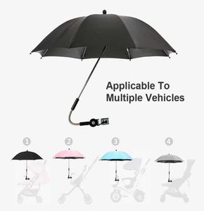 Universal Parasol voor drukkers en buggy's Puinhoopparaplu voor zon en met regenbedekking Zonbeveiliging Stroller Paraplu H10158574219