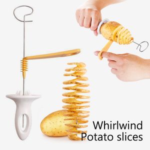 Universal Portable Potato BBQ spiesjes voor camping chips maker Slicer Potato Spiral Cutter Barbecue Tools Keukenaccessoires