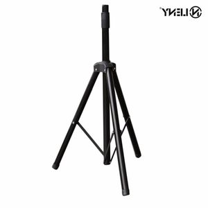 Freeshipping Universal Portable Retractable Black Heavy Duty Tripod Surround Holder Pole Mount DJ PA Speaker Stand Support Bracket Qvtsc