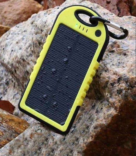 Cargador de batería impermeable del banco de energía solar portátil universal con linterna LED Cargador portátil externo para todos los teléfonos celulares 3982230