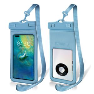 Bolsa de natación de teléfono impermeable universal de PVC 7.2 pulgadas transparentes de 30 m de profundidad bajo el agua IPX8 para iPhone 15 14 13 12 11 Pro Max Xiaomi 13 Samsung S23 S24 Ultra