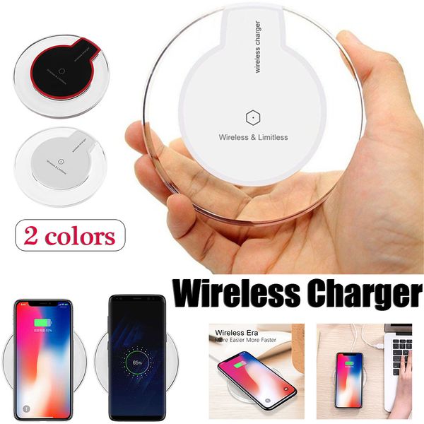 Chargeur sans fil universel Qi avec chargeur sans fil en cristal pour téléphone portable K9