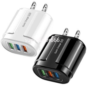 Chargeur mural universel QC3.0 3 Usb, Charge rapide, adaptateur secteur, pour iphone 7 8X12 13 14 15, Samsung Huawei S1