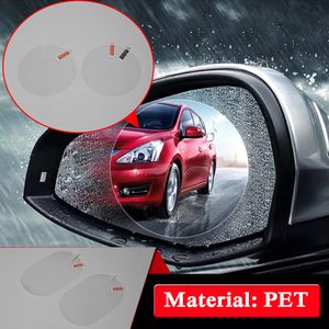 Pegatinas universales para espejo retrovisor de coche a prueba de lluvia, película antiniebla, ventana transparente, protección transparente, Nano Safety Drive, productos para automóviles