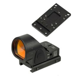 Accessoires de montage de lunette Plaque de montage de vue arrière universelle en métal Trijicon SRO point rouge pour fusil et pistolet accepter l'empreinte RMR MosTactical