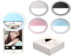 Universal Rechargeable Selfie Ring Light Mobile Phone Mobile Selfiellight Clicon Fill LED lampe rotation8035851