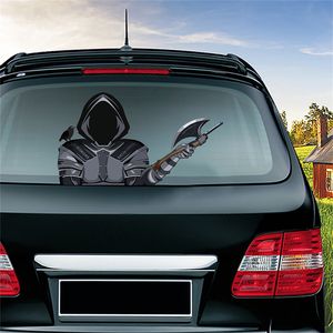 Autocollants universels réutilisables pour véhicule Dark Knight Horrible Skull Jason Killer Billy Sticker Graffiti Stickers pour essuie-glace arrière décoration automatique amovible