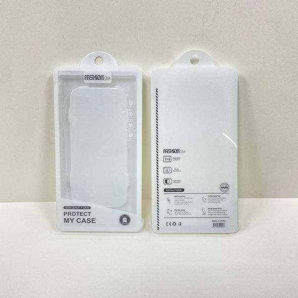 Universal Simple Fast Quick Packing Box para la caja del teléfono móvil Neutral PVC Blister Pull Drawing Retail Package Boxes para Iphone Case Cover Shell Retail Display