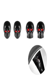 Universal Skull Car Moto Bike Tyre Wheel Cap Dop Dust Cover Car Styling voor Fiat Audi Ford Honda VW 4PCS/Lot5330082