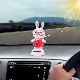 Universal Solar Dancing Toys Solar Powered Swinging Toys voor auto interieur Decor Desktop Ornament Cute Animal Shape Car Dashboard