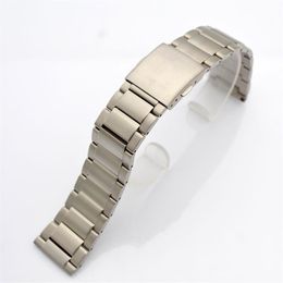 Universele effen platte interface titanium Horlogebanden metalen Band Armband titaniumlegering heren breedte 20 21 22 23mm241e