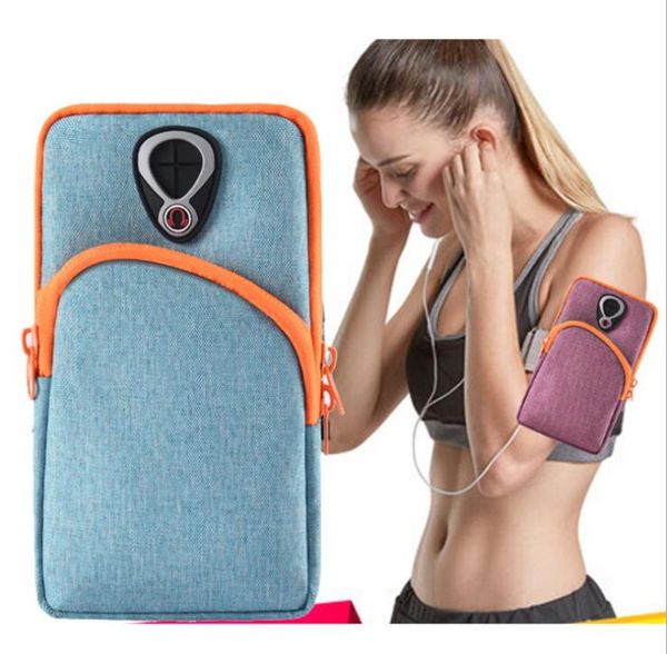 Brassard de sport universel, étui de téléphone, sac d'entraînement, pochette de support pour téléphone portable, sac de bras, bande unisexe hommes femmes sacs de poignet étanches