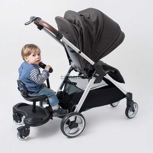 Universal Poussette Pédale Adaptateur Twins Scooter Auto-stoppeur Enfants Debout Plaque avec Siège Deuxième Enfant bébé poussette accessoires L230625